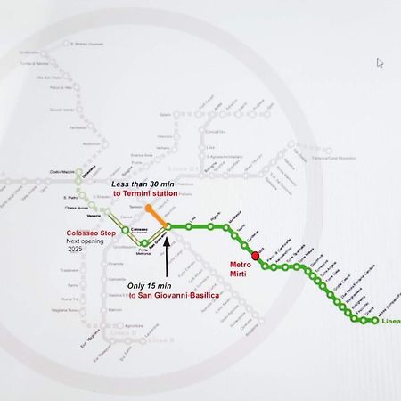 Metro Mirti Rome Suite Esterno foto